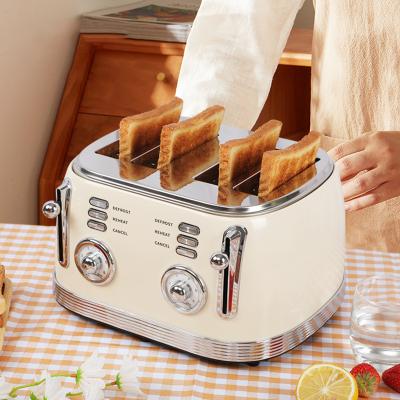 Chine Grille-pain de cuisine à 4 tranches de 1500 W pour le dégelage de la cuisson à vendre