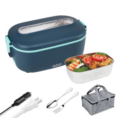 China Leakproof Stainless Steel Electric Lunch Box 1.5L Capacity 20min Heating Time Safe And Easy To Clean for sale