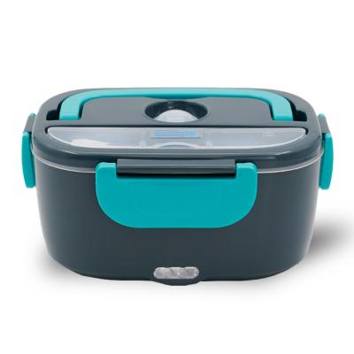 China 1.5L lekvrije elektrische lunchbox 60W draagbare elektrische lunchbox zelfverwarming elektrische lunchbox donkergroen Te koop