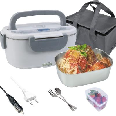 China Leakproof Electric Lunch Box Food Warmer With 304 Stainless Steel Steamer for sale