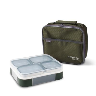 China TPR Food Container Feature Leak Proof Metal Lunchbox for Busy Professionals for sale