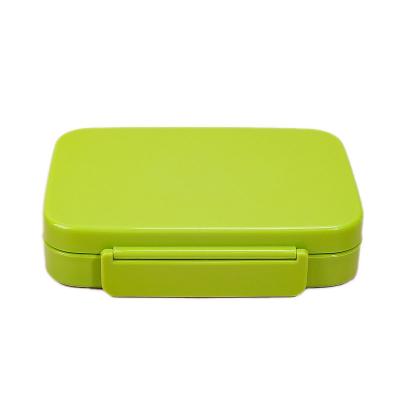 China Sustainable 5-Compartment Leak Proof PP Bento Lunch Box Green for sale