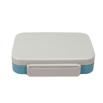 China 1000ml Leak Proof PP Lunch Bento Box / Airtight Food Container Gray Blue for sale