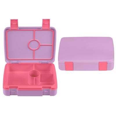 China Eco Conscious 4 Compartment Bentgo Lunch Box With Lid Pink for sale