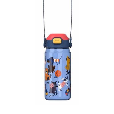 China Animal Themed Reusable PC Straw Cups For Kids Back To School 600ml for sale