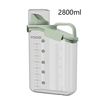 China 2800ML Space Saving Stackable Plastic Snap On Lid Rectangular Lunch Containers for sale