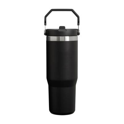 China Spill Proof Double Wall Vacuum Insulated Reusable 304 Stainless Steel Car Cup Thermos With Lid for sale