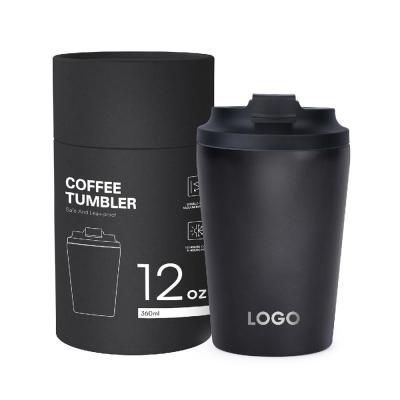 China Reusable 8oz/12oz 304 Stainless Steel Car Cup Spill Proof / Vacuum Insulated / Double Wall Thermos Cup for sale