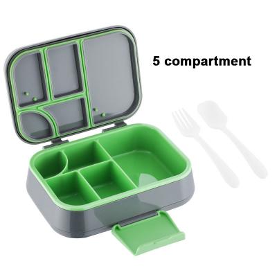 China 800-1000ml Capacity Plastic Bento Lunch Box Rectangular Shape Ideal for Food Container Storage for sale