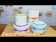 Double Tier Electric Cooker Box 1.5L 350W Steaming Cooking Multifunctional