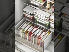 Square Plastic Lunch Containers 350ml Refrigerator Sealed Storage