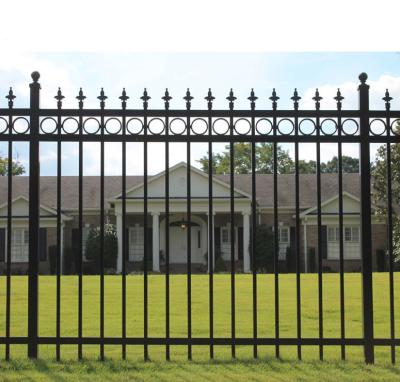 China Easily Assembled Steel Fence Galvanized Wrought Iron Fencing For Sale for sale