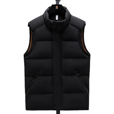 China Viable Simple Style Winter Casual Utility Keep Comfortable Warm Windproof Light Weight Men's Large Sizes Down Stripper Vest for sale