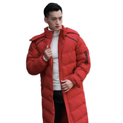 China Outdoor men's long jacket family waterproof breathable high quality fabric parentchild casual long padded jacket for sale