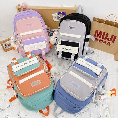 China Korean version new style anti-theft schoolbag large capacity schoolbag female student backpack beautiful for sale