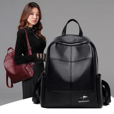 China Waterproof Success Anti-theft Women Backpack PU Ladies Back Bag Backpacks for Fashionable Ladies School for sale