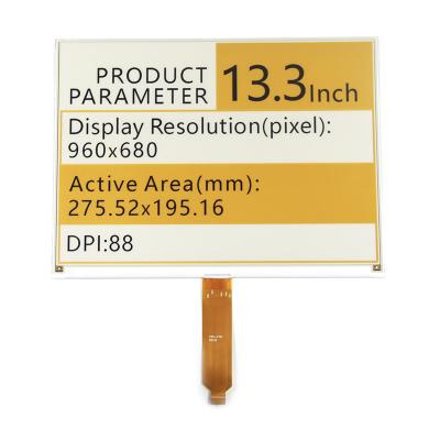 China Supermarkets SPI 13.3 inch epaper e-ink electronic price tag display touch shelf label system for sale