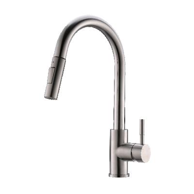 China Sense Faucets FAPULLY Touch Sensor Faucet Pull Out Brushed Sprayer Stainless Steel Sink Kitchen Faucet for sale