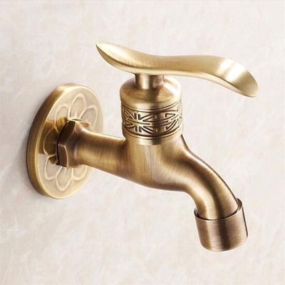 China Electric Faucets Fapully Wall Mounted Water Tap, Brass Single Cold Wasserhahn Garten Antik, Antique Brass Garden Tap Garden Bibcock for sale