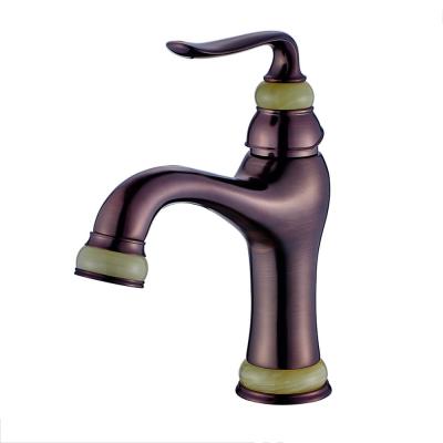 China Faucets Fapully Metered Deck Mounted Brown Jade Painting Cold Hot Water Single Lever Griferia 136-11LO Mixer for sale