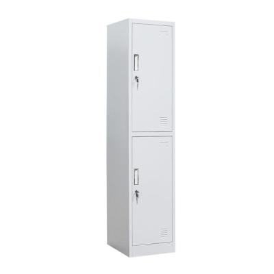 China (Size) SW-ST02 factory price adjustable cheap steel closet for clothes 2 tier steel locker price for sale