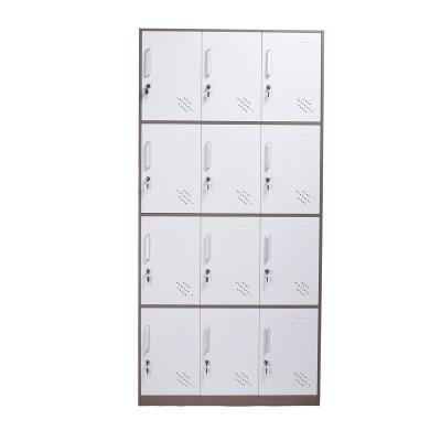 China Modern Wardrobe Cabinet Metal Locker Steel Wardrobe (Size) Best Price Best Price Color 12 Different Adjustable Different Door for sale