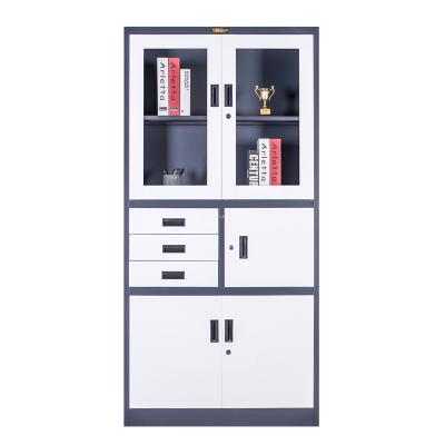 China Metal Adjustable Cheap Steel Cabinet Storage Cabinet Prices (Size) Filing Cabinet Steel Desk for sale