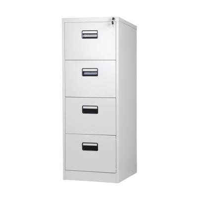 China (Size) Office Furniture File Storage Cabinet File Storage Cabinet Adjustable Steel Vertical Easy Assembly 4 Drawer Metal Cabinet for sale