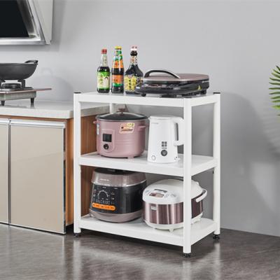 China SW-R03 Minimalist 3 Tier Corner Shelf in Kitchen Shelving Price Good Quality Steel Shelf Price for sale