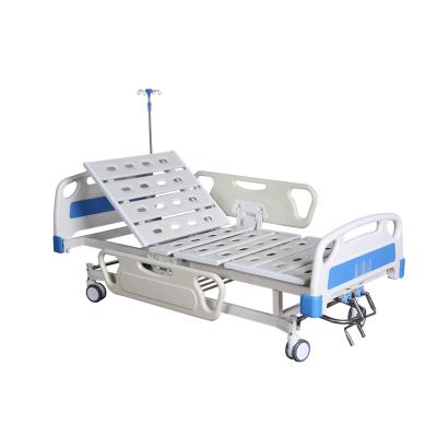 China SFD-B2202 Metal patients 2 cranks hospital bed portable metal bed medical bed for sale for sale