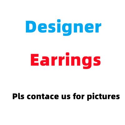 China Factory Price Trendy Famous Branded Jewelry Women Mens Designer Earrings Luxury Letter Style Fashion Low MOQ for sale