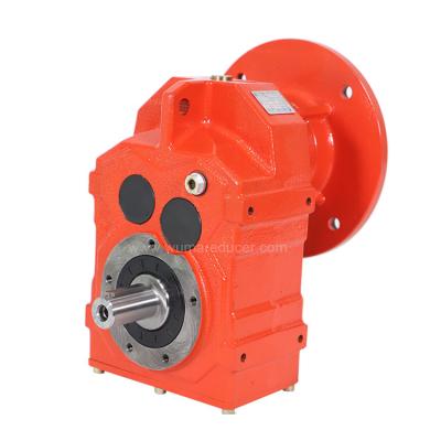 China Building material stores iron small transmission parallel shank gear reducer reduction gearbox casting motor for sale