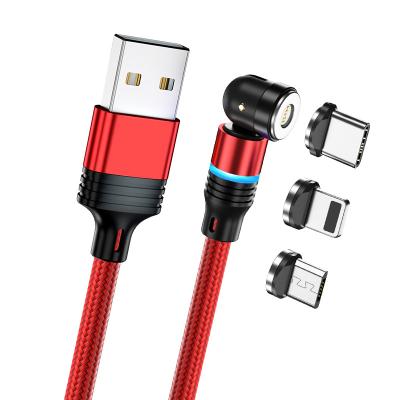 China Magnetic Mobile Phone Usb Cable 3 In 1 Strong Magnetic Suction Factory Price 1m 2m Led for sale