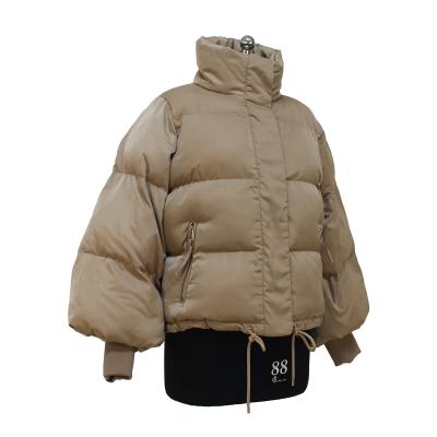 China Support Service Waterproof Warm OEM Clothes Stripper Jackets Women Waterproof Winter Custom Bubble Down Collar Down Coat Down Filled Jacket Women for sale