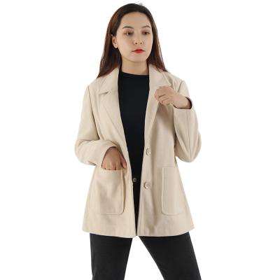 China Wholesale New Autumn New Wool Coat Cashmere Woolen Jacket Solid Color Winter Warm Breathable Wool Outwear Short Casual Loose Woolen Jackets for sale