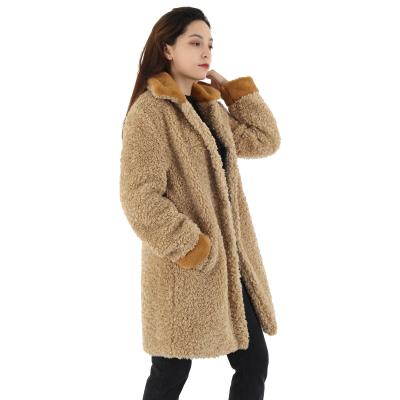 China Anti Wrinkle Anti Wrinkle Women Coat Thick Pure Alpaca Fur Coat Winter Fur Coats Fluffy Jacket New Plus Size Oversized Coat Ladies For Women for sale