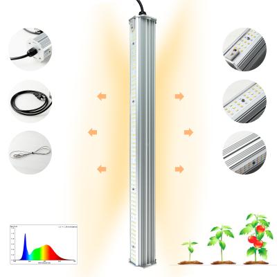 China 4 Feet Professional Double Sided Light Full Spectrum Waterproof LED Hydroponic Tube Grow Light Bar for sale