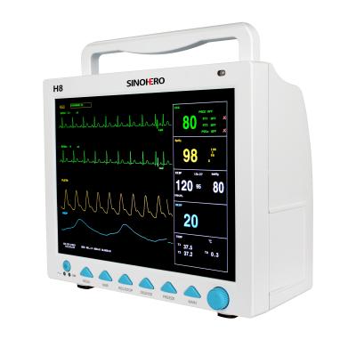 China Multi Parameter Touch Screen Patient Monitor Analysis Equipment SINOHERO Manufacture Emergency ICU Monitor 12.1