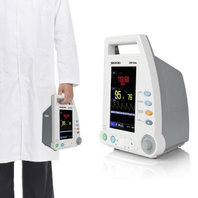 China View S60 Testing Device Easy Carrying 7 Inch Vital Signs Monitor NIBP SPO2 RP Patient Monitor With Built-in Battery for sale