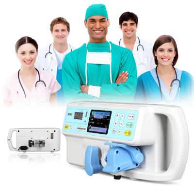 China Manual Hospital ICU Room Display KVO Automatic Bowl Without Drug Mode Electric Syringe Infusion Pump for sale