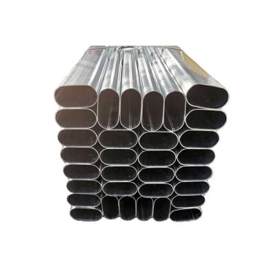 China Hot Dipped Galvanized Elliptical Flat Oval Steel Pipe Structure Pipe Steel Tube For Building Material for sale