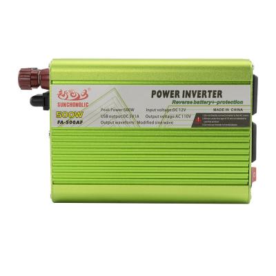 China Home Appliance System Sunchonglic 12v On/Off Grid 110v DC To AC 500w 500va Invert Solar Modified Sine Wave Power Inverter for sale