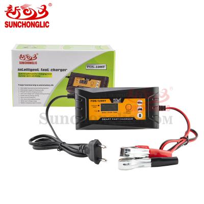 China Smart Repair Lead Acid / Air To Ground Missile / Gel / Pulse Sunchonglic Maintenance Free Battery 12 Volt Lead Acid Battery 12v 6A Battery Charger for sale