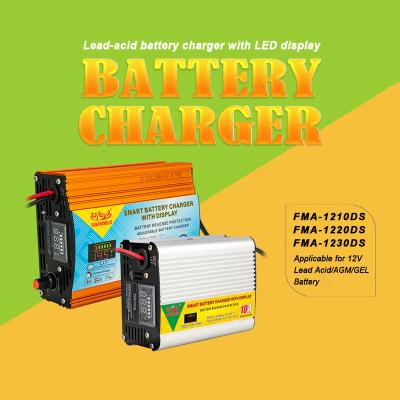 China Lead Acid/Air To Surface Missile/Gel Battery Smart Battery Sunchonglic Charger 12V 20A 20 Amp Car Battery Lead Acid Charger With Display for sale