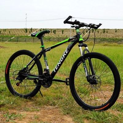 China TENGKE High Carbon Steel Bicycle Variable Speed ​​Folding Disc Brake High Carbon Steel Mountain Bike for sale