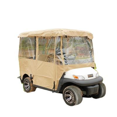 China Portable Advanced Thickened Golf Cart Rain Curtain Cover Rain Proof Sunshade Cover Device for sale