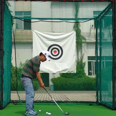 China Super Durable Red Heart Target Canvas Driving Range Outdoor Golf Hitting Practice Net for sale