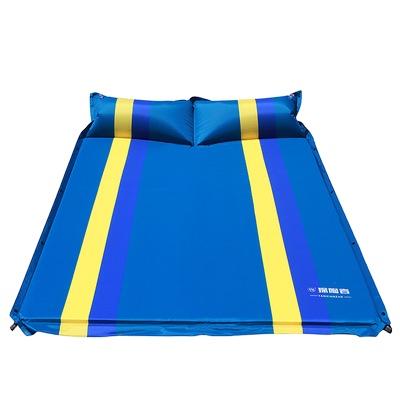 China Easy To Carry Double Splicing Outdoor Inflatable Mat Camping Sleeping Mat Inflatable Bed for sale