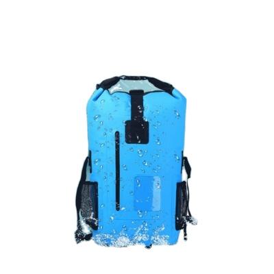 China Men's and Women's Wholesale Outdoor Sporting Goods PVC Bag 30L Large Capacity Waterproof Mountaineering Travel Climbing Bag for sale