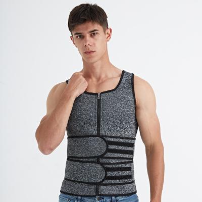 China Bodybuilding Wholesale Summer Burning Men Sport Vest Waist Trainer Body Shaper for sale